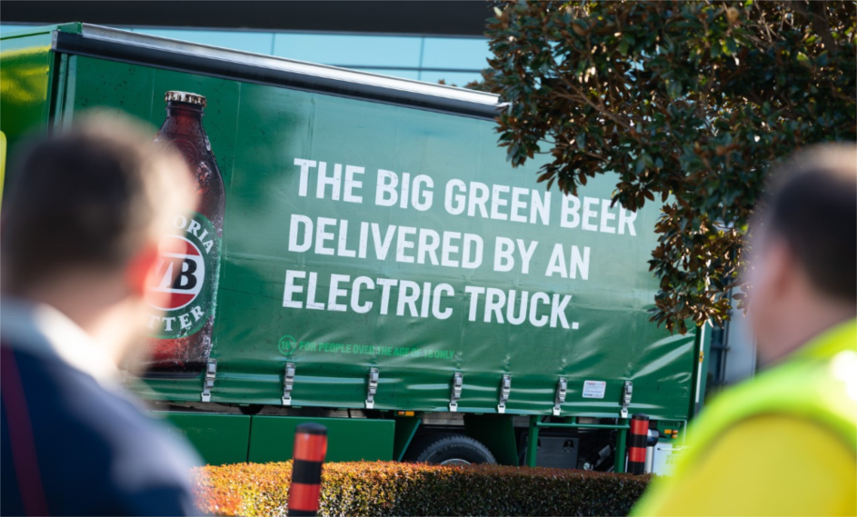 VB is going green as BevChain delivers in an electric truck